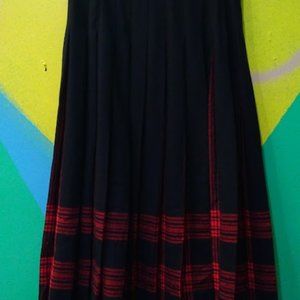 Vintage Pendleton Plaid Wool Prep Skirt.